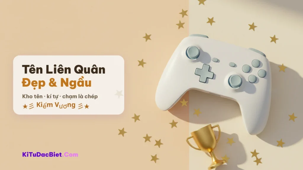 Kho tên Liên Quân đẹp ngầu bằng kí tự đặc biệt