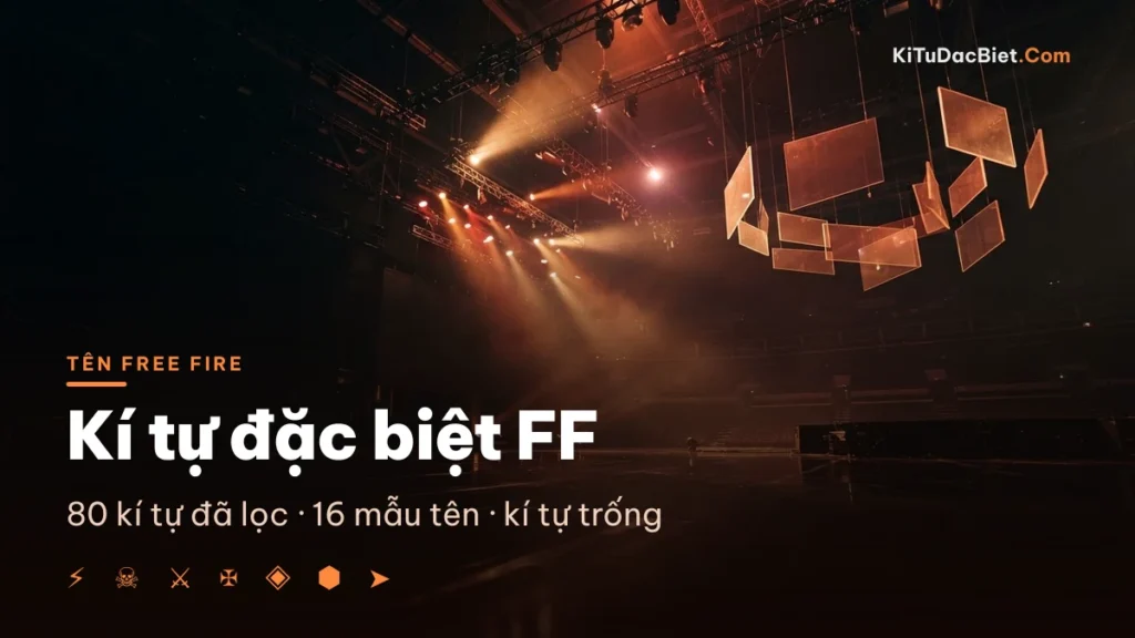 Kí tự đặc biệt Free Fire để đặt tên nhân vật FF
