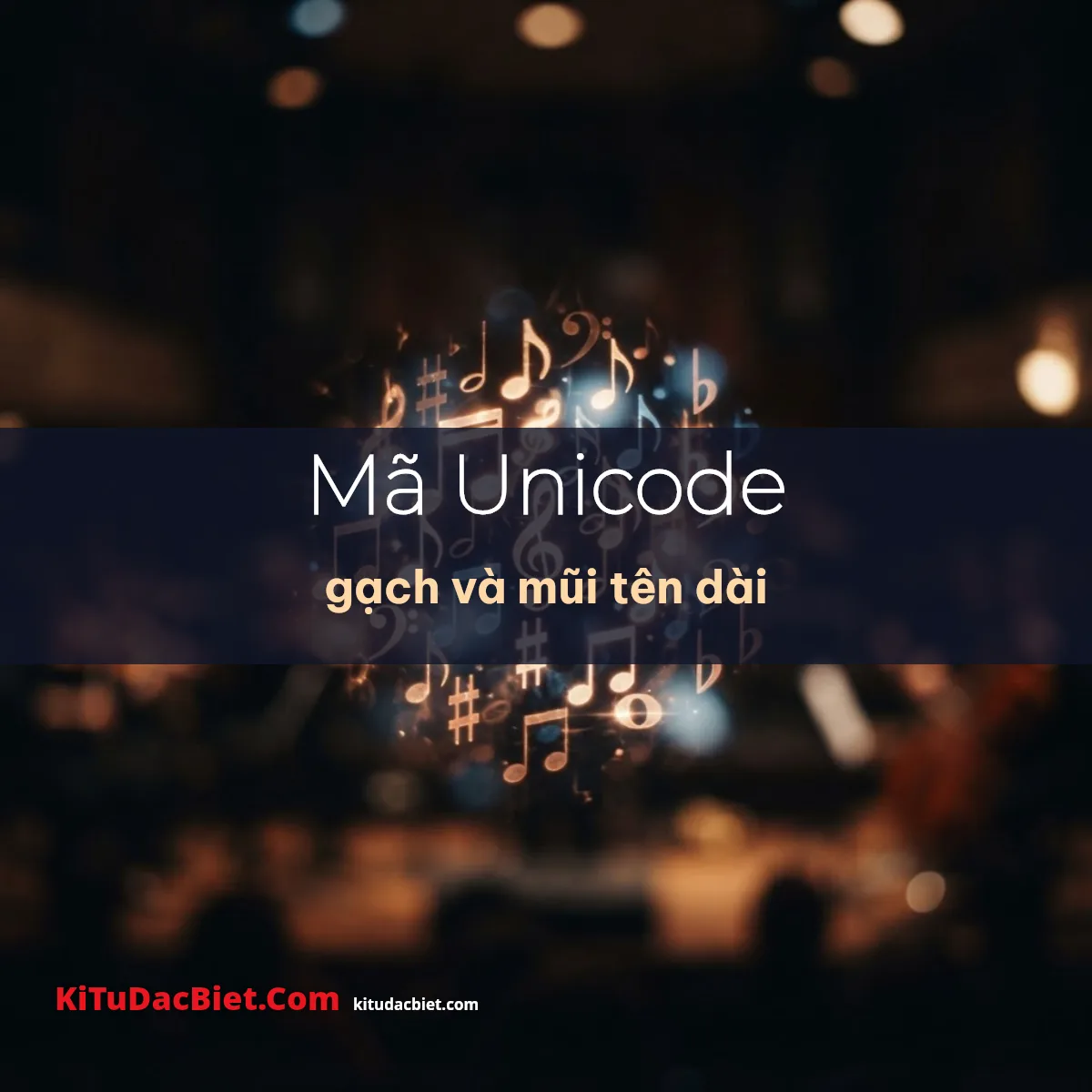 Bảng mã Unicode của gạch và mũi tên dài