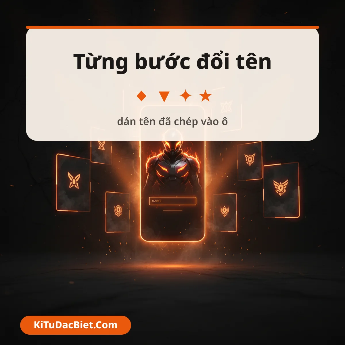 Các bước đổi tên Free Fire và dán tên đã chép