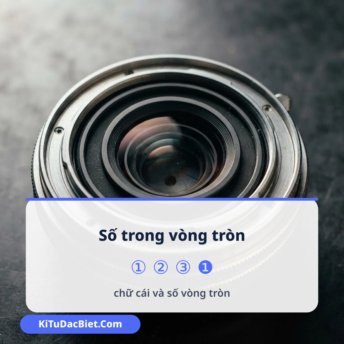 Số và chữ cái trong vòng tròn